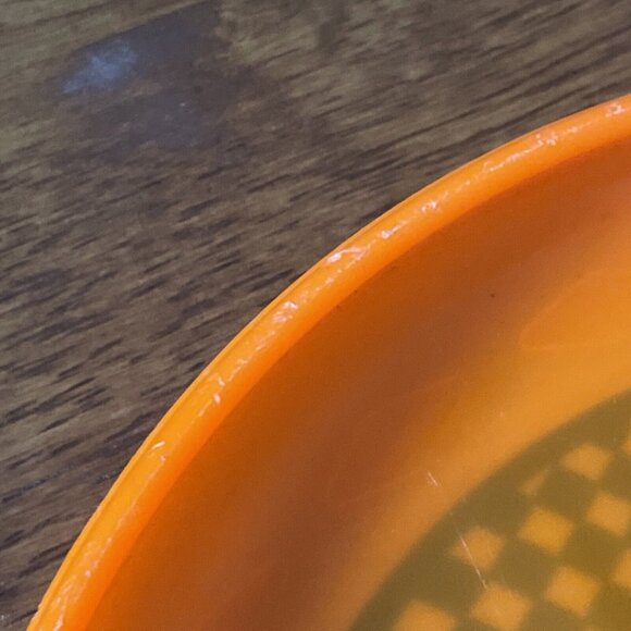 Vintage 90s Frisbee Check it Out by Imperial Orange Checkered 9" 1992 Rare - Picture 12 of 16